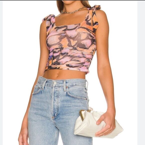 Free People Avenue Tank In Pink Combo - Picture 1 of 4